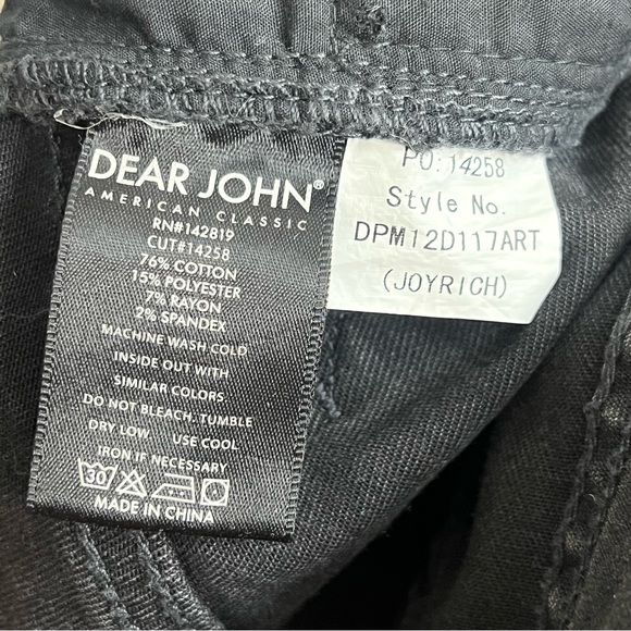 Dear John Light Black Stripe Step Hem Joyrich Jeans - Picture 8 of 10